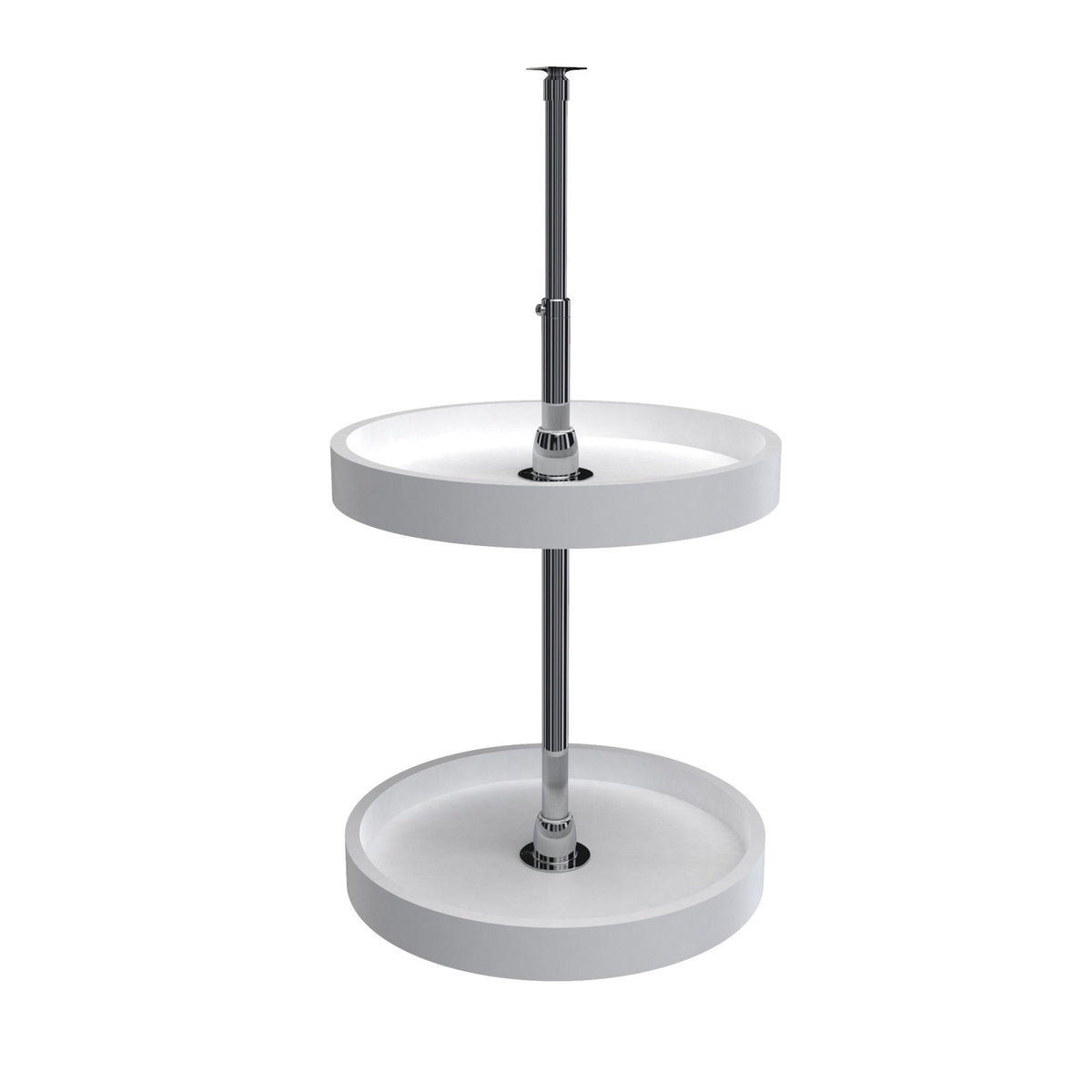 REV-A-SHELF 6072 Series Polymer Full Circle 2 Shelf Lazy Susan For Corner Wall Cabinets