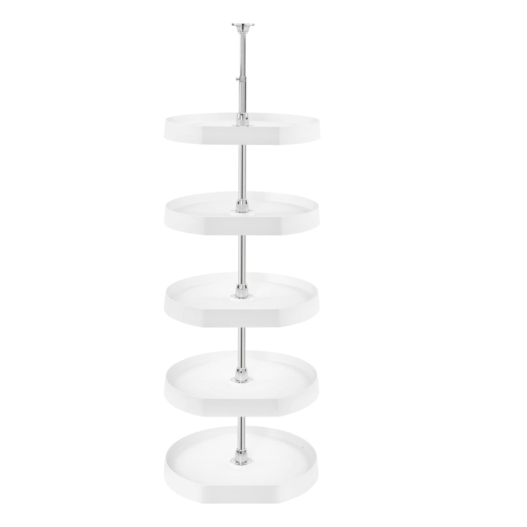 REV-A-SHELF 6265 Series Polymer D Shape 5 Shelf Lazy Susan