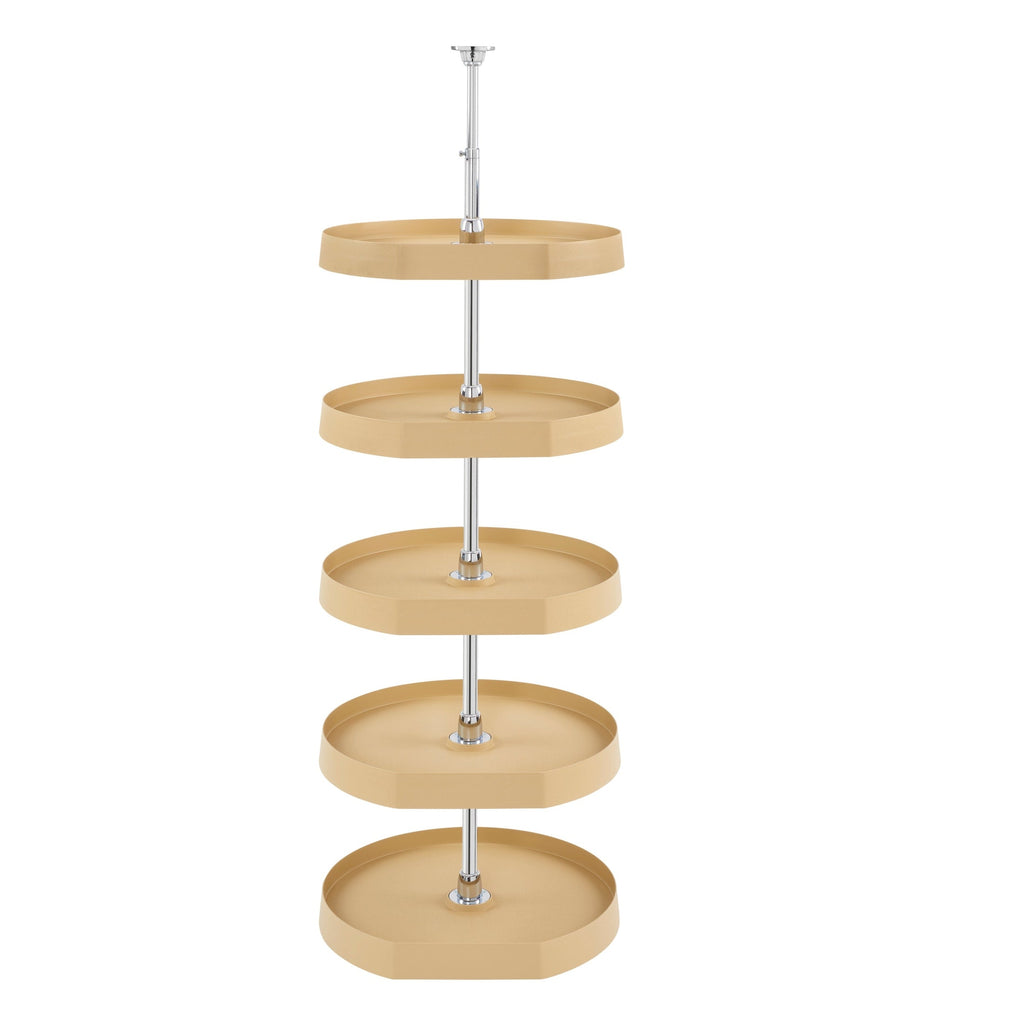REV-A-SHELF 6265 Series Polymer D Shape 5 Shelf Lazy Susan