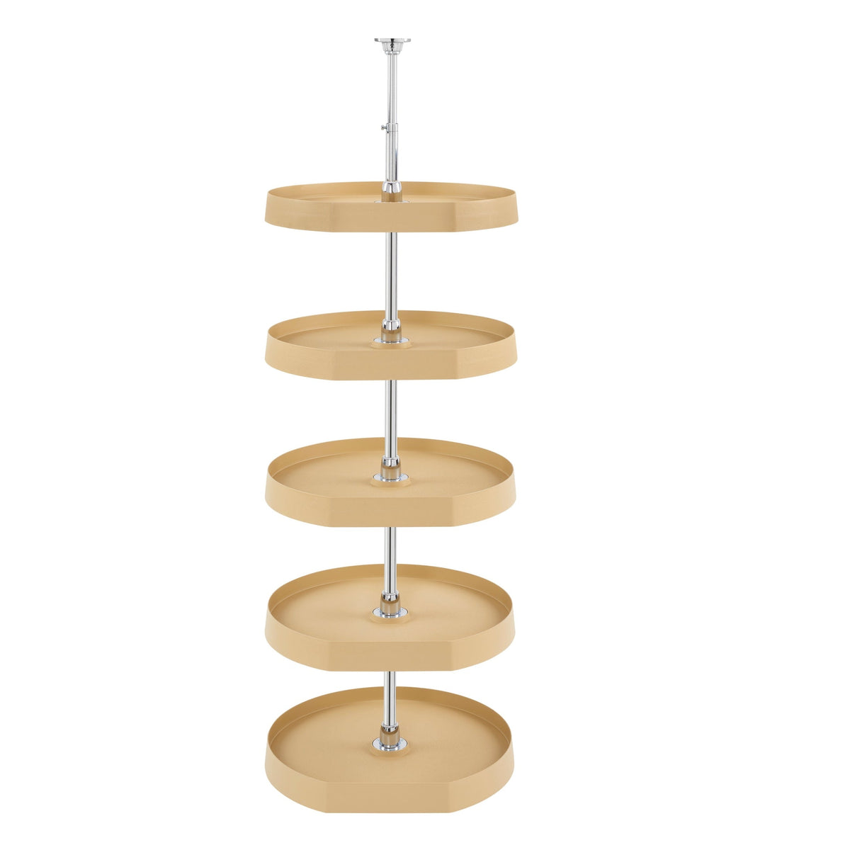 REV-A-SHELF 6265 Series Polymer D Shape 5 Shelf Lazy Susan