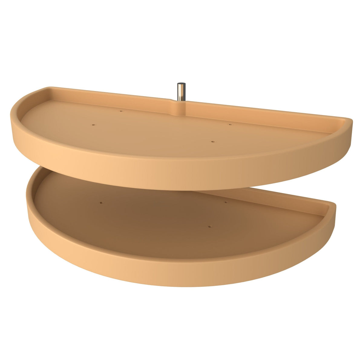 REV-A-SHELF 6842 Series Polymer Two-Tier Half-Moon Optimizer w/ Pivot Hardware Blind Corner Organizer