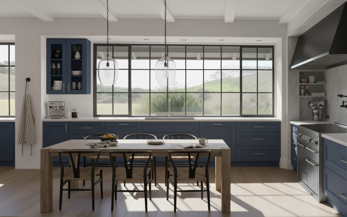 Belmont Kitchen Cabinets – Blue