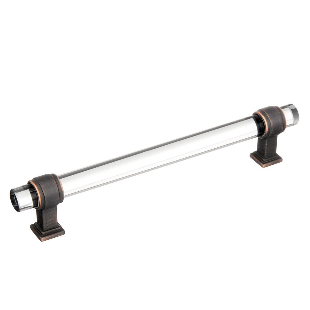 AMEROCK Glacio Cabinet Knobs & Pulls - Clear/Oil-Rubbed Bronze