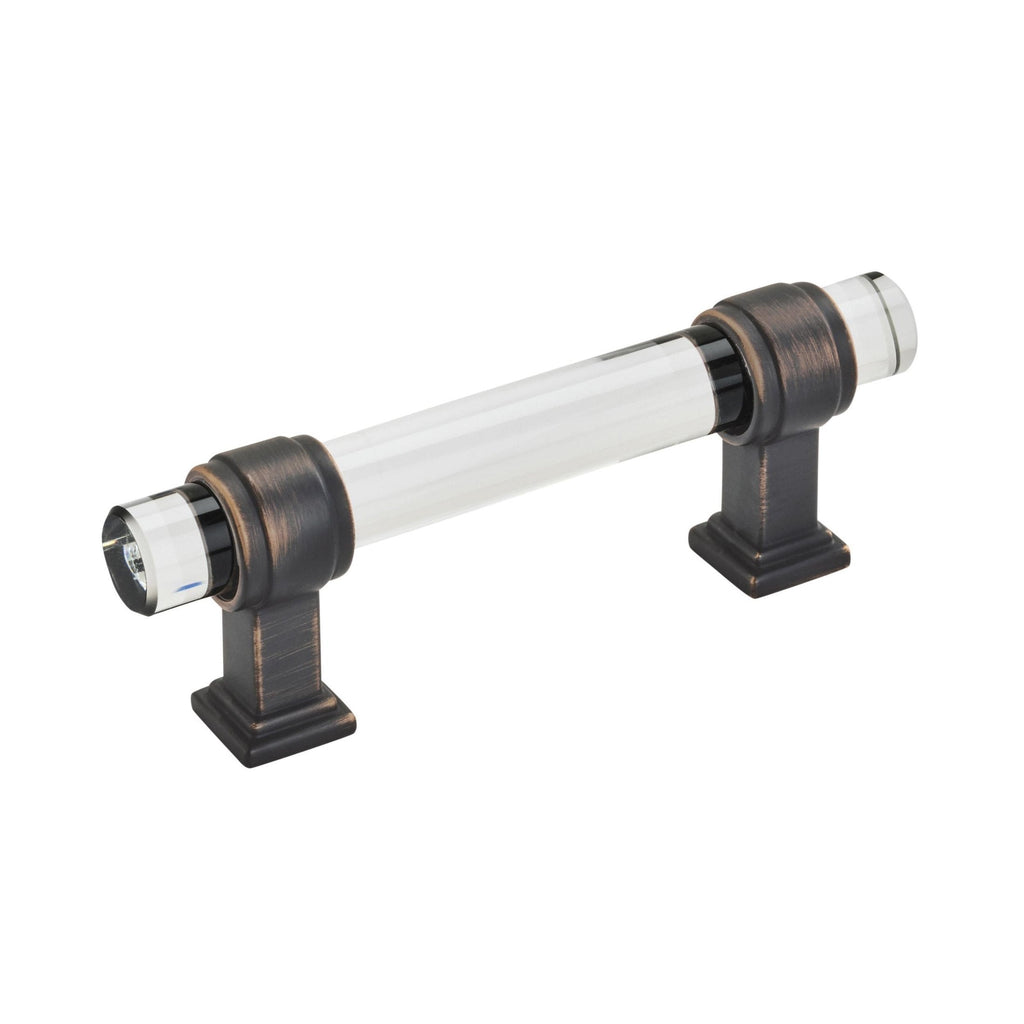 AMEROCK Glacio Cabinet Knobs & Pulls - Clear/Oil-Rubbed Bronze