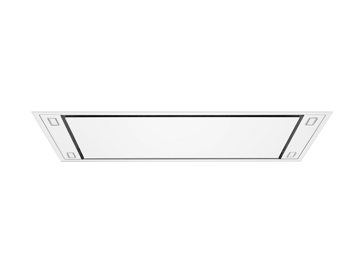 Victory Horizon matte white flush ceiling mount range hood