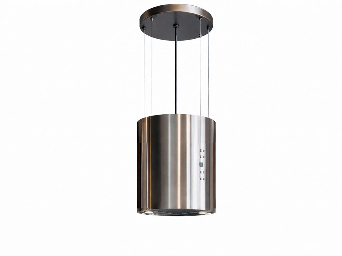 Victory Jupiter ductless cylinder island range hood on cables, view 8