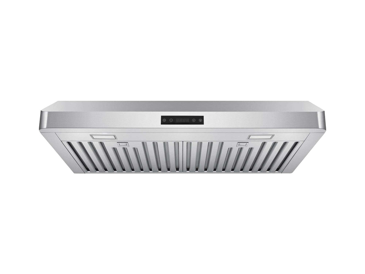 Victory Luna 30 inch stainless under cabinet range hood with touch controls, view 3