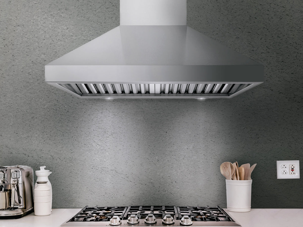 Victory Twister MAX 60 inch stainless steel wall mount range hood, view 2