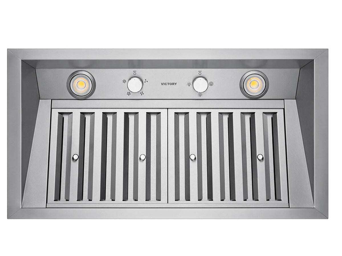 Victory Q2 1st Gen 36 inch stainless range hood insert, view 4