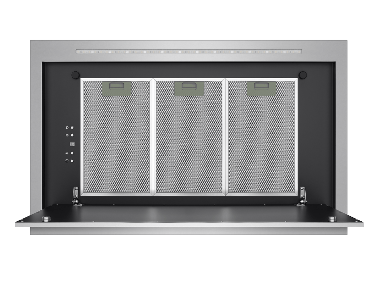 Victory Sunrise stainless steel ceiling mount range hood, view 5