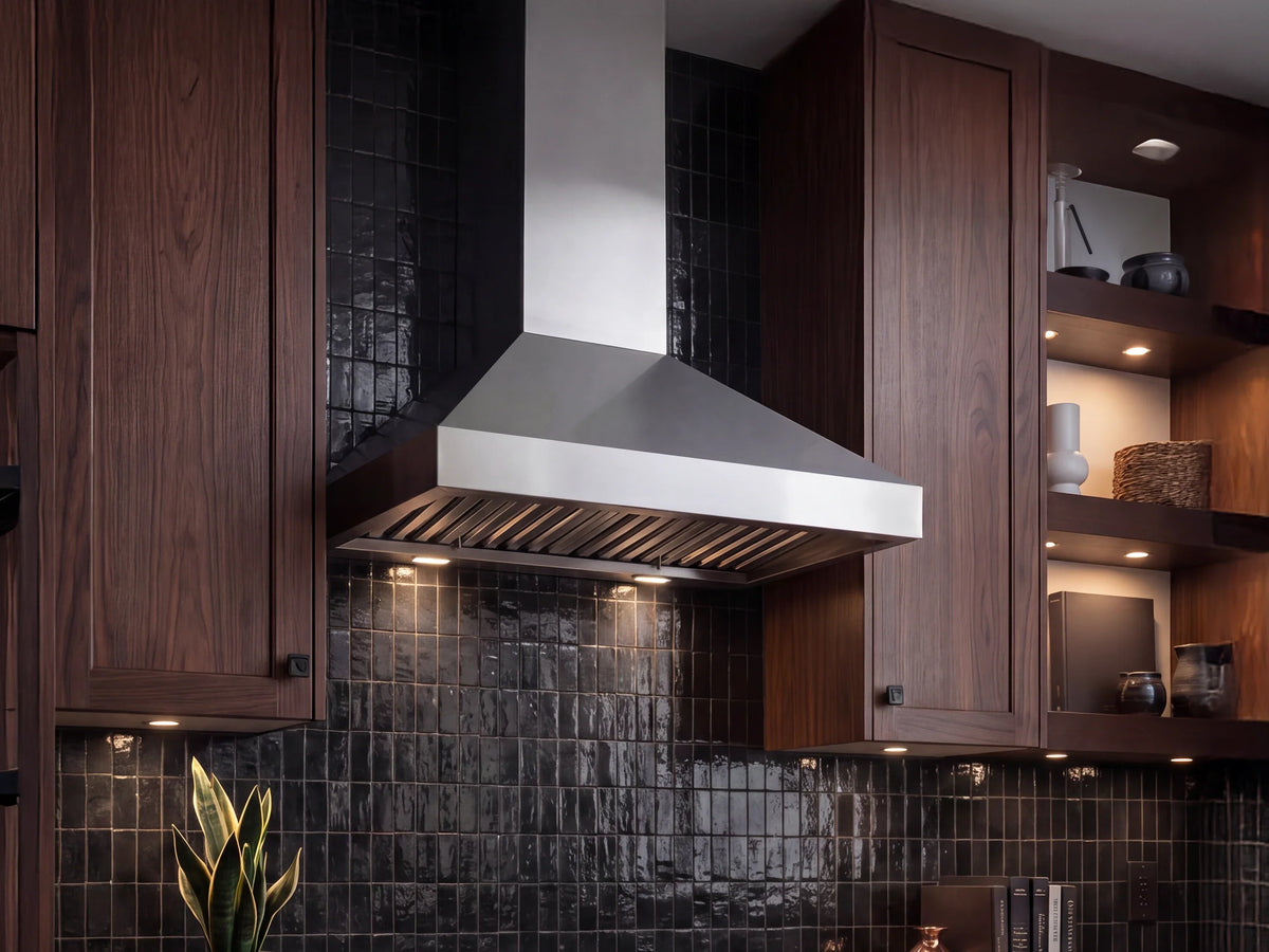 Victory Twister 36 inch stainless steel wall mount range hood, view 2
