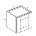 Seaport Light Gray Small Wall Cabinet - 18w 15h 12d line drawing dimensions