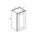 Seaport Driftwood Tall Wall Cabinet - 21w 36h 12d line drawing dimensions