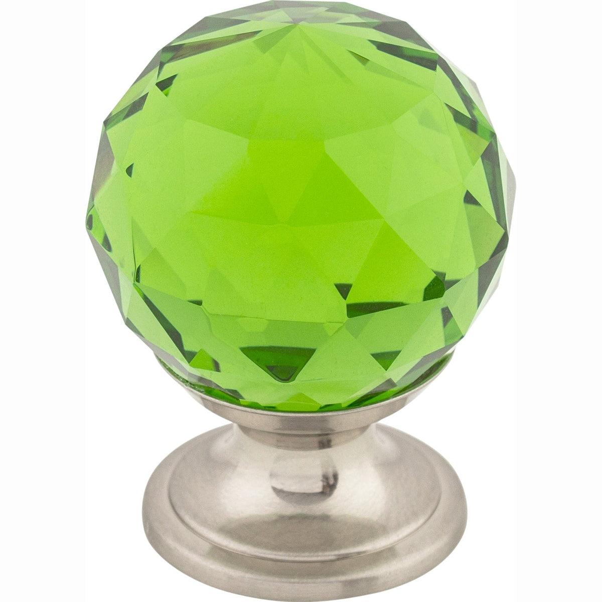 TOP KNOBS Green Crystal Cabinet Knobs