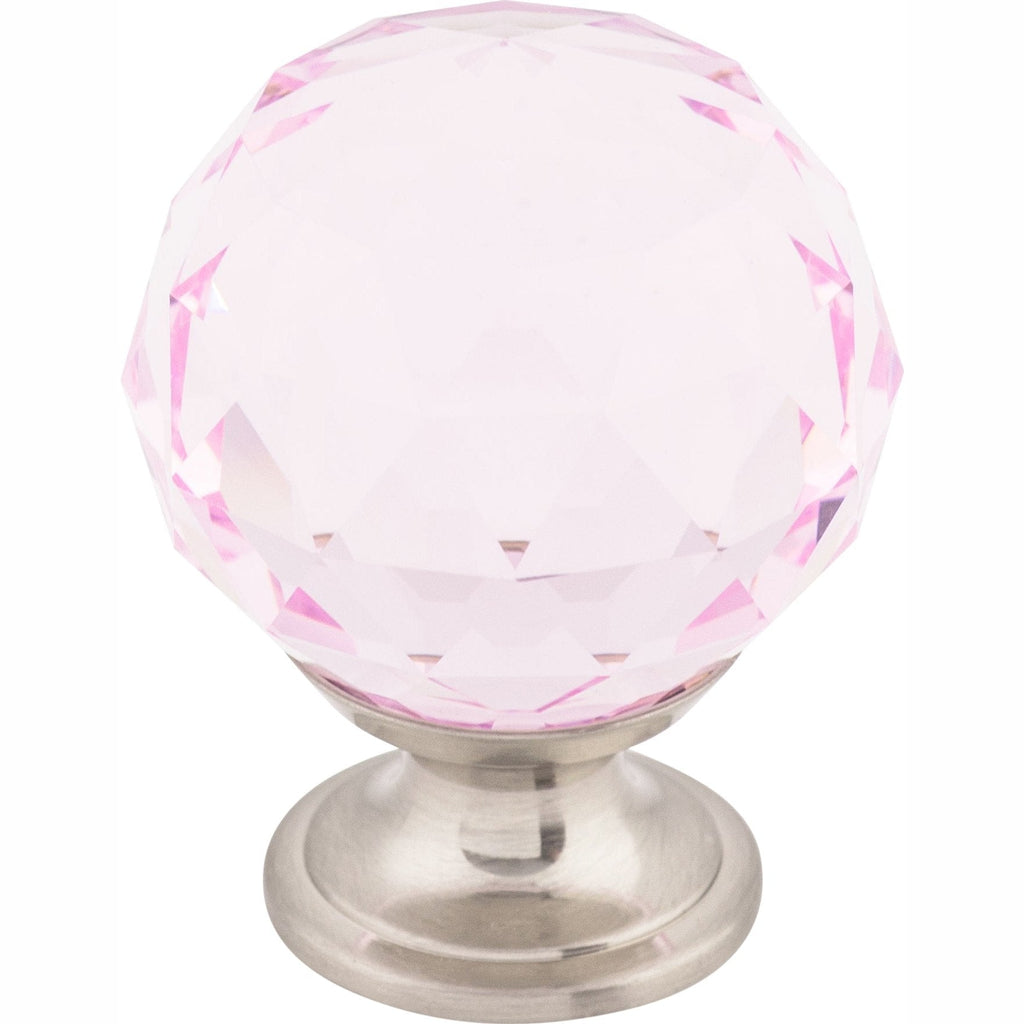 TOP KNOBS Pink Crystal Cabinet Knobs