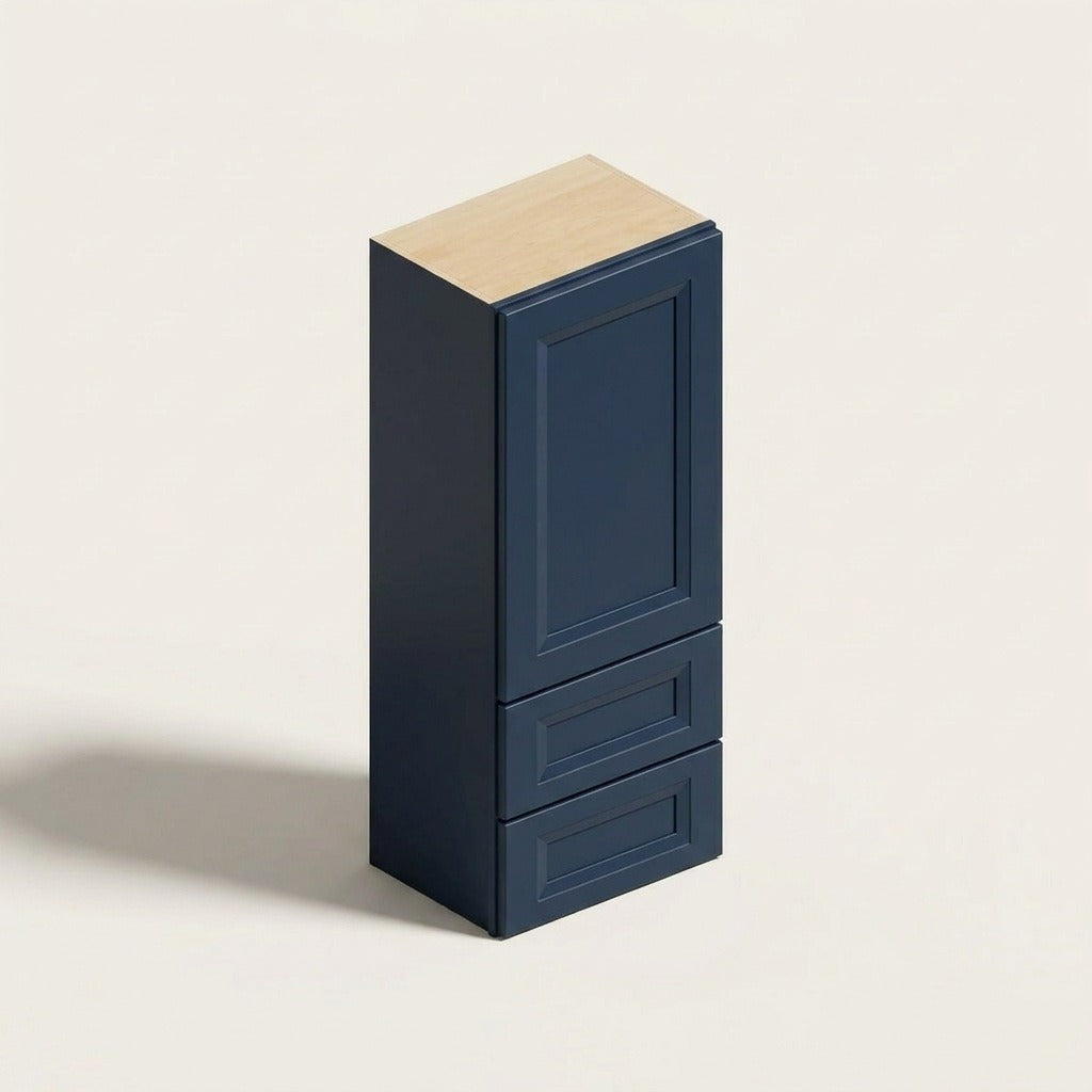Belmont Blue Wall Drawer Cabinet - 18w 60h 15d
