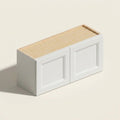 Belmont White Double Door Wall - 36w 15h 12d