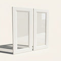 Belmont White Glass Cabinet Doors, 2ct - 11¾w 29½h