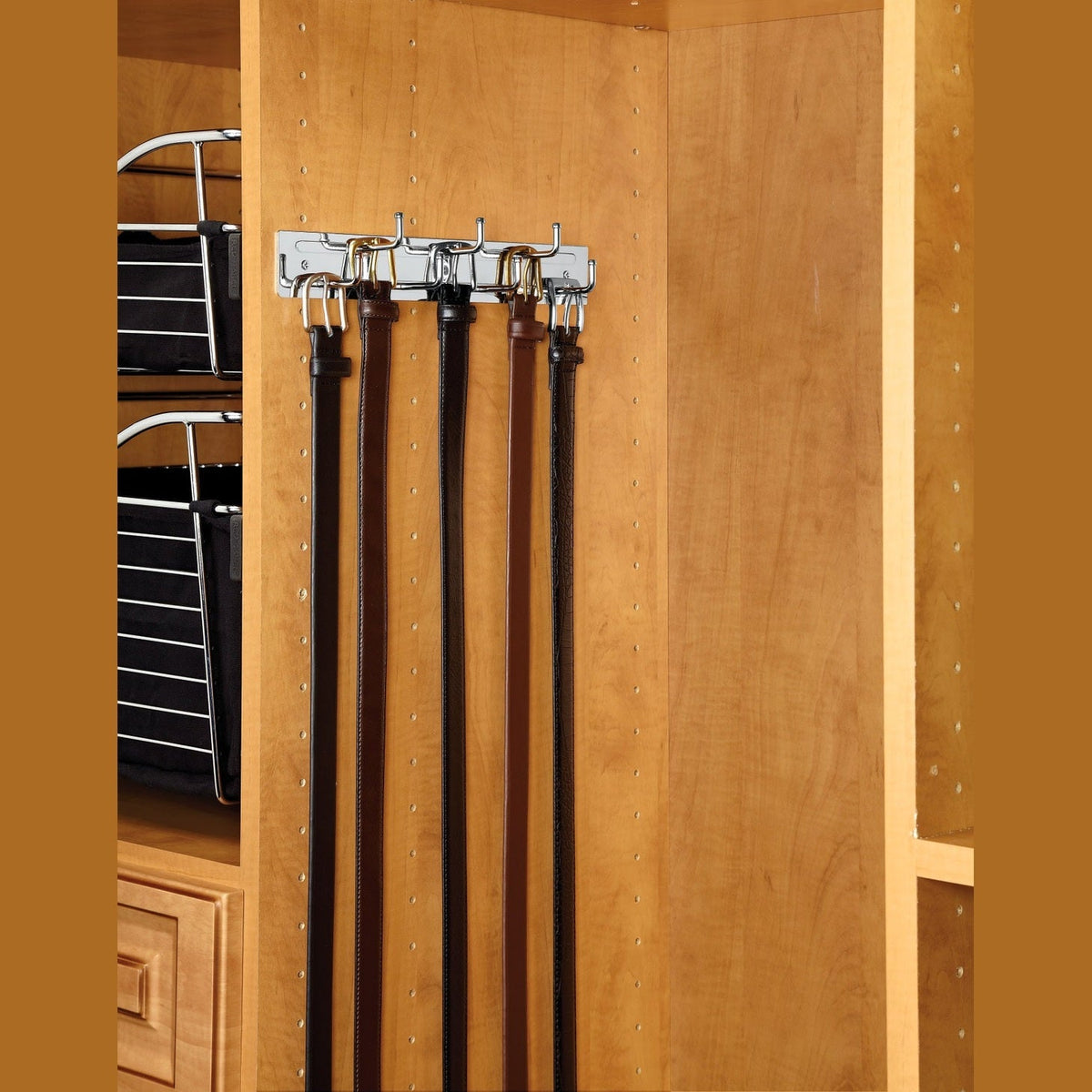 REV-A-SHELF BRC-12NS-CR 12" Chrome Static Belt Rack