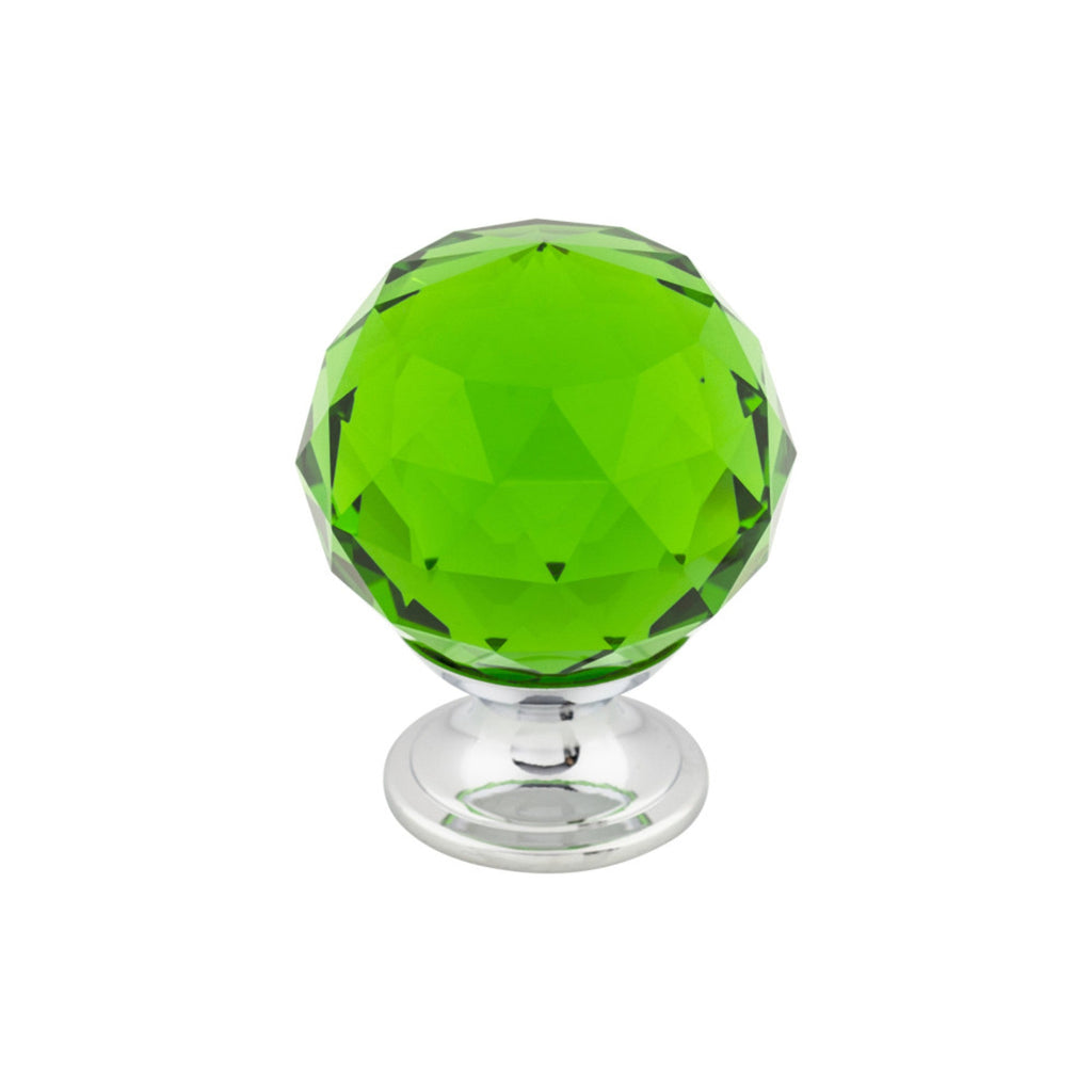 TOP KNOBS Green Crystal Cabinet Knobs