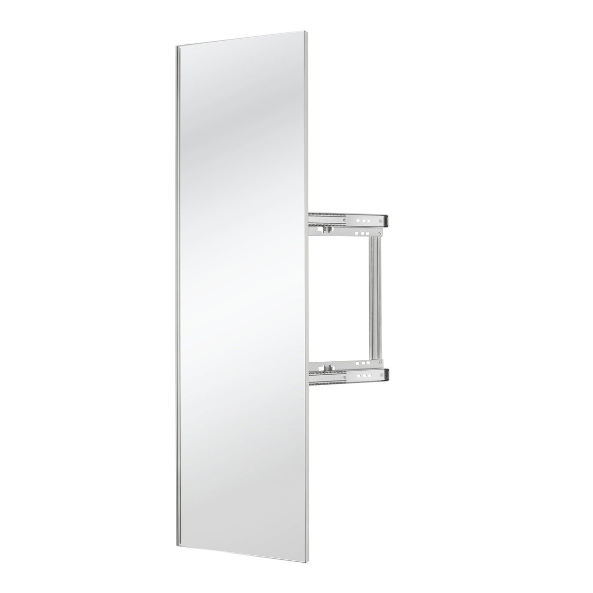 REV-A-SHELF CMSL-1448-SM-1 Silver Mist 48" Premier Pullout Mirror w/ Soft-Close for 14" Deep Closet