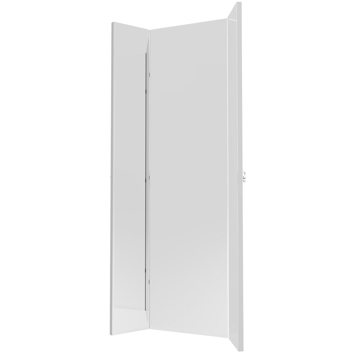 REV-A-SHELF CMTWSL-1448-SM-1 Silver Mist 3-Way Pullout Mirror w/ Soft-Close for 14" Deep Closet
