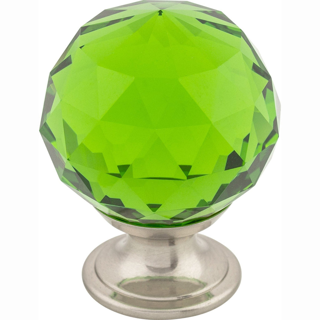 TOP KNOBS Green Crystal Cabinet Knobs