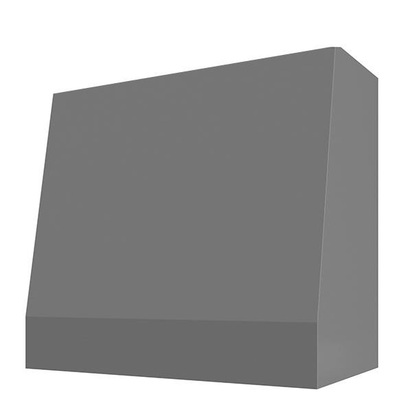 Kitchen and Cabinet Store Angled Without Trim wood range hood in Gray