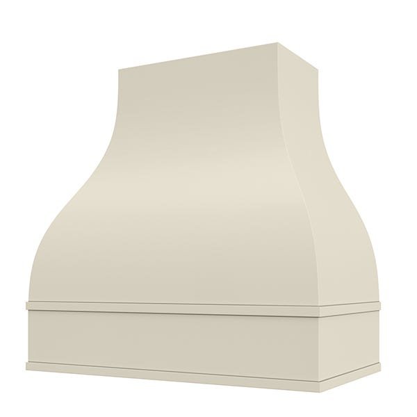 Kitchen and Cabinet Store Bell Straight wood range hood in Antique White