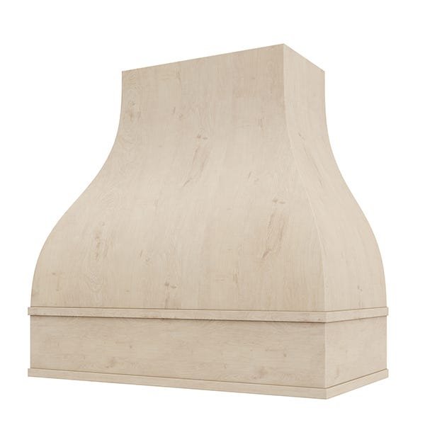 Kitchen and Cabinet Store Bell Straight wood range hood in Raw