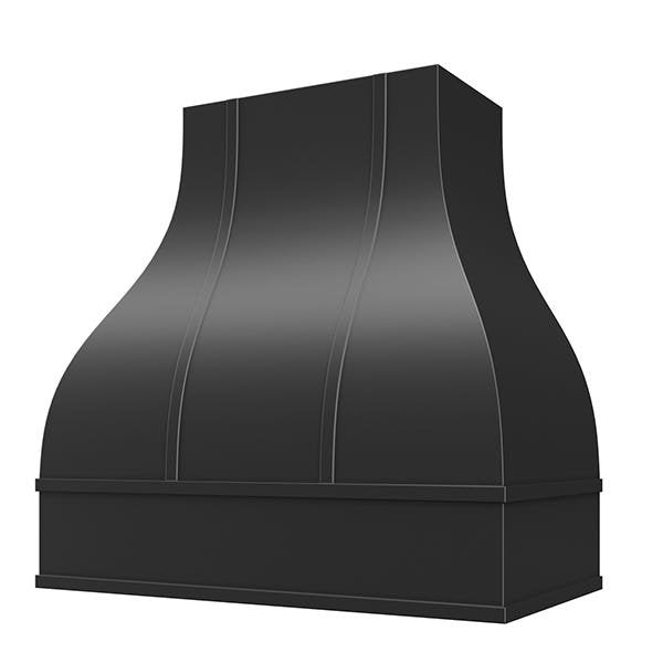 Kitchen and Cabinet Store Bell With Strapping wood range hood in Black