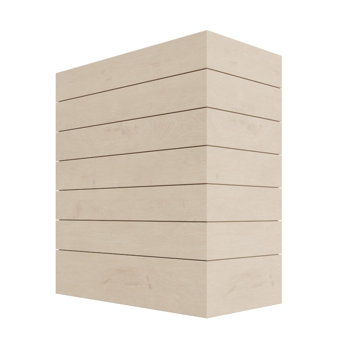 Kitchen and Cabinet Store Box Island wood range hood in Raw