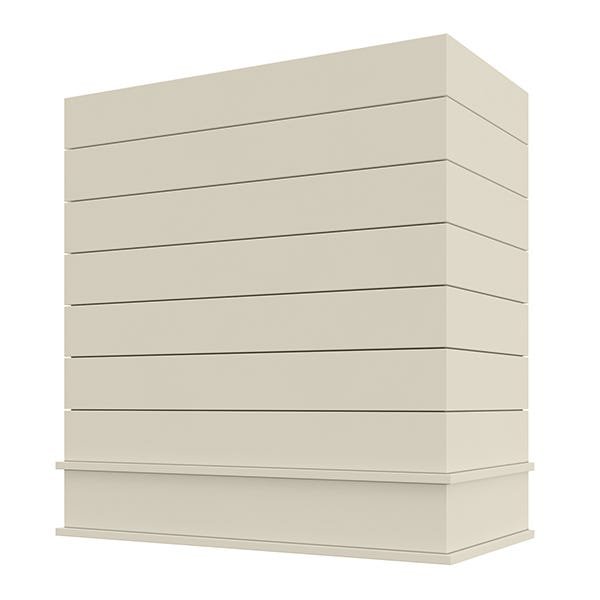 Kitchen and Cabinet Store Box With Trim wood range hood in Antique White