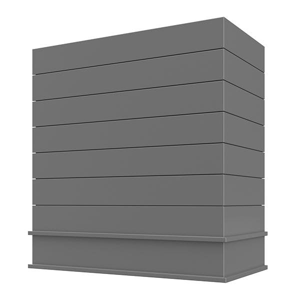 Kitchen and Cabinet Store Box With Trim wood range hood in Gray