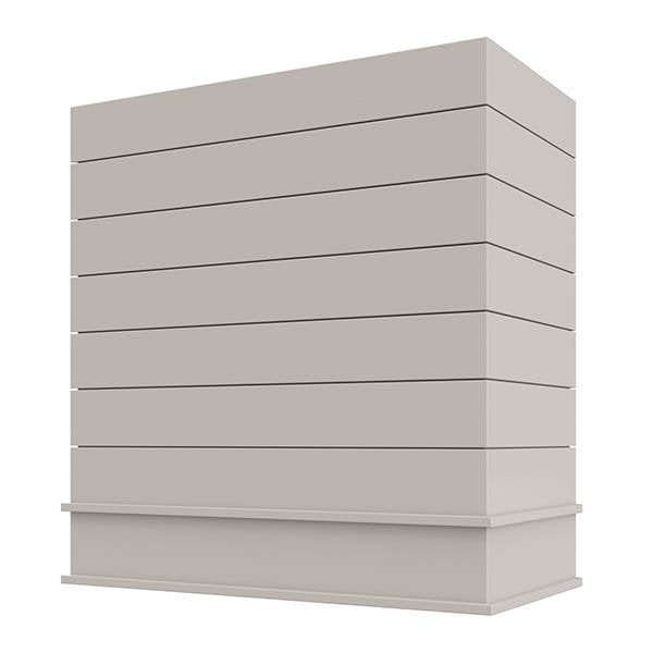 Kitchen and Cabinet Store Box With Trim wood range hood in Light Gray