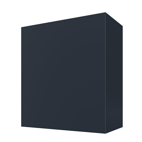 Kitchen and Cabinet Store Box Without Trim wood range hood in Navy