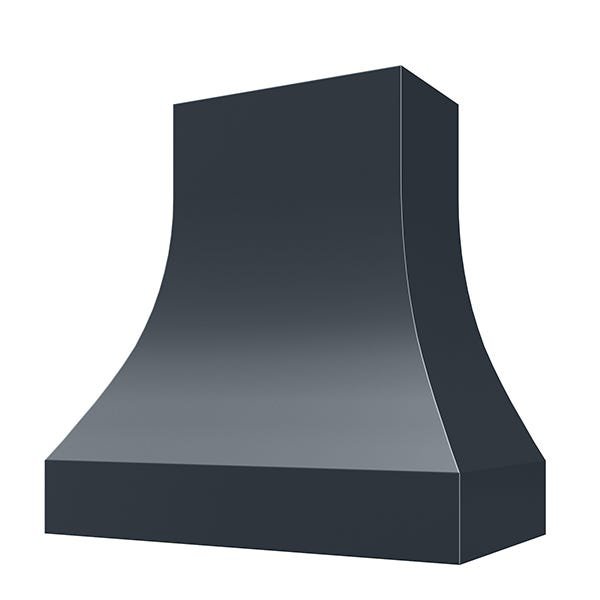 Kitchen and Cabinet Store Curved Without Trim wood range hood in Navy