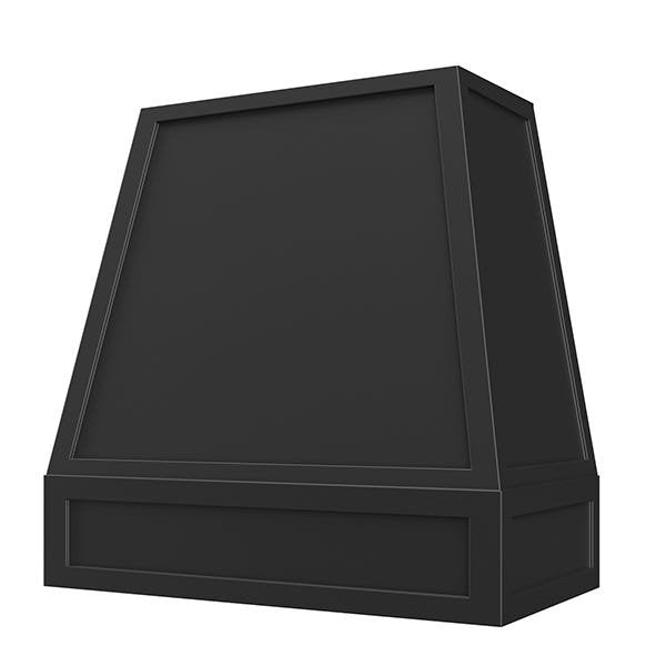 Kitchen and Cabinet Store Shaker Tapered wood range hood in Black