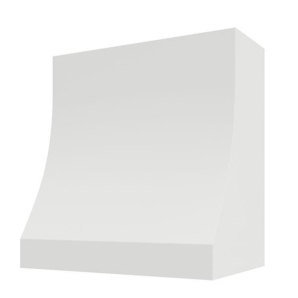 Kitchen and Cabinet Store Sloped Without Trim wood range hood in Primed (paint ready)