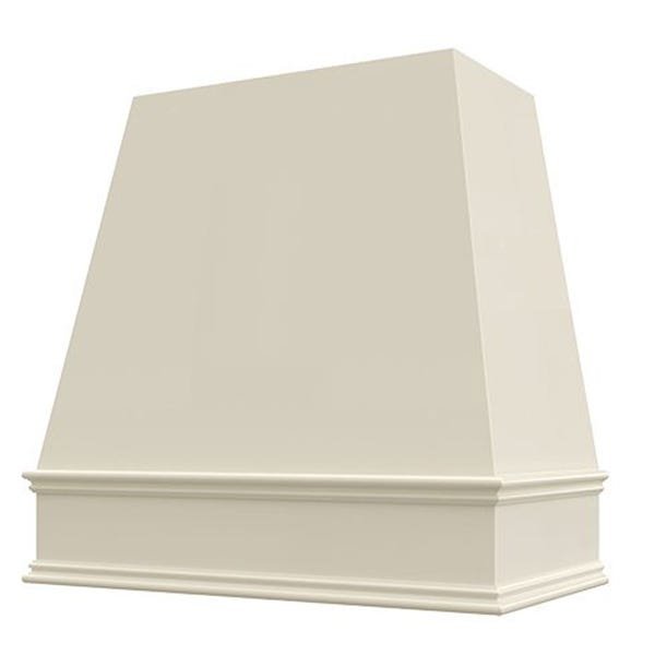 Kitchen and Cabinet Store Tapered wood range hood in Antique White