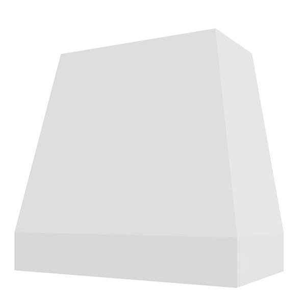 Kitchen and Cabinet Store Tapered Without Trim wood range hood in Primed (paint ready)