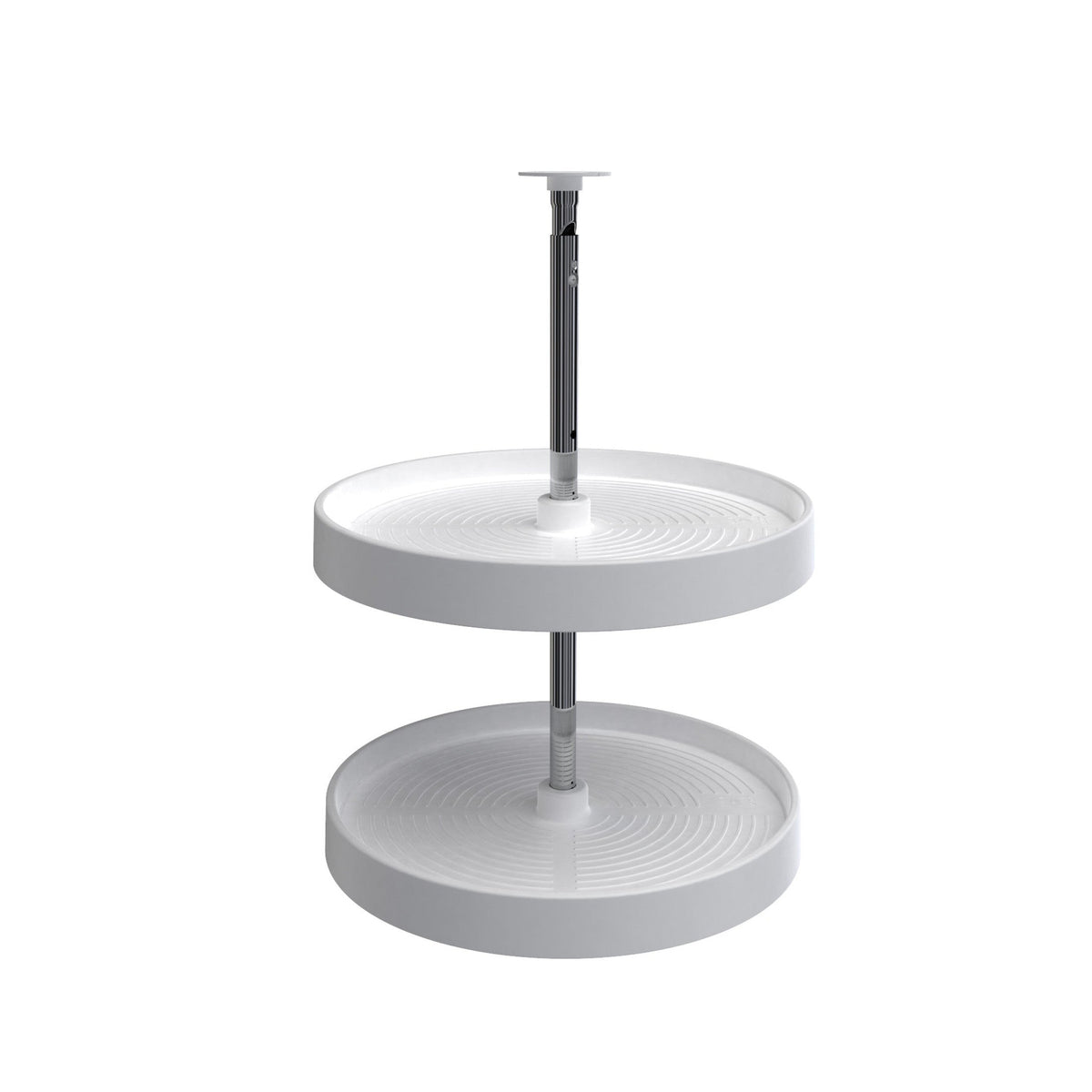 REV-A-SHELF LD-2062 Series Lazy Daisy Polymer Full Circle 2 Shelf Lazy Susan For Corner Wall Cabinets