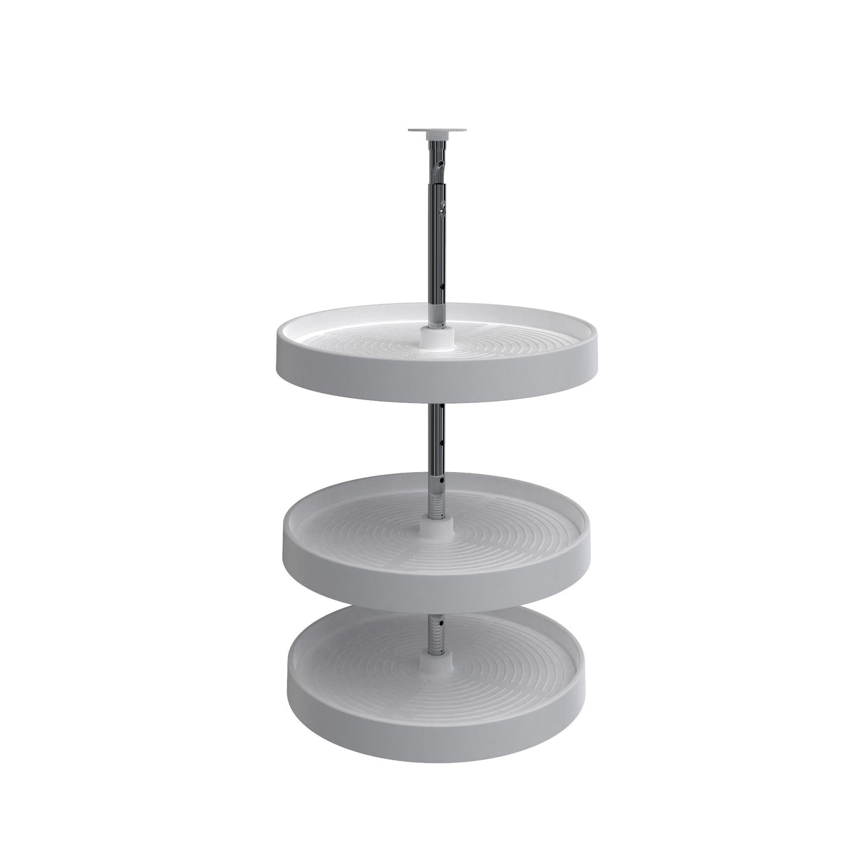 REV-A-SHELF LD-2063 Series Lazy Daisy Polymer Full Circle 3 Shelf Lazy Susan For 34 H Corner Wall Cabinets