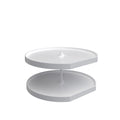 REV-A-SHELF LD-2262-BM Series Lazy Daisy Polymer D Shaped 2 Shelf Lazy Susan W/Bottom Mount Hardware For Corner Base Cabinets