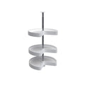 REV-A-SHELF LD-2473 Series Polymer Kidney Shaped 3 Shelf Lazy Susan For 31 H Corner Wall Cabinets