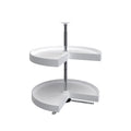 REV-A-SHELF LD-2942 Series Polymer Pie Cut 2 Shelf Lazy Susan For Corner Base Cabinets