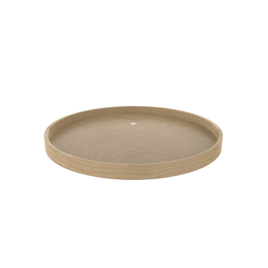 REV-A-SHELF LD-4BW-001SB Series Banded Wood Full Circle Lazy Susan For Corner Base Cabinets W/Swivel Bearing