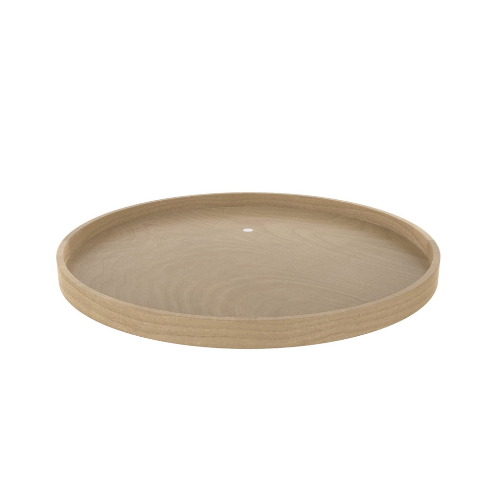 REV-A-SHELF LD-4BW-001SB Series Banded Wood Full Circle Lazy Susan For Corner Base Cabinets W/Swivel Bearing