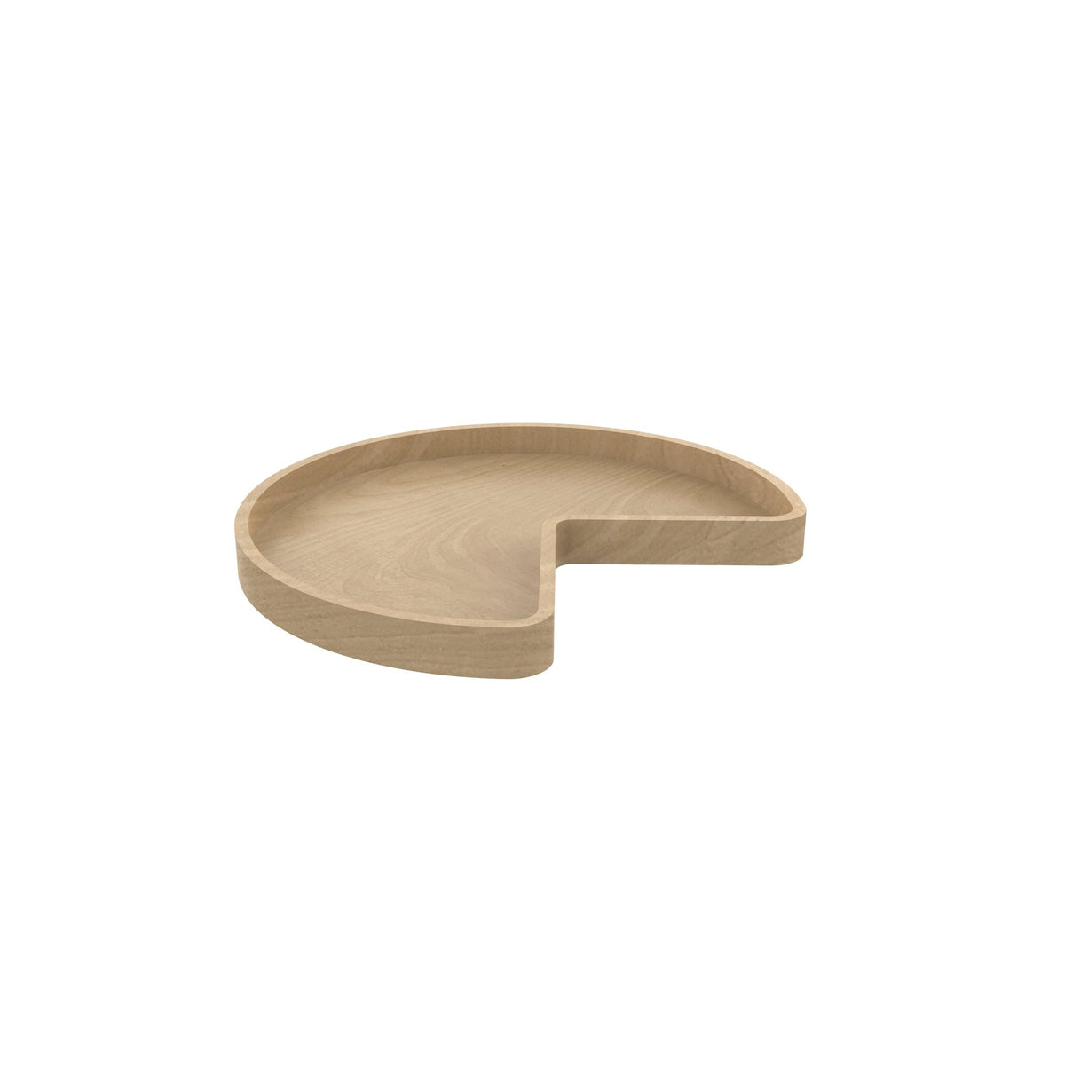 REV-A-SHELF LD-4BW-401 Series Banded Wood Full Kidney Shaped Lazy Susan For Corner Base Cabinets