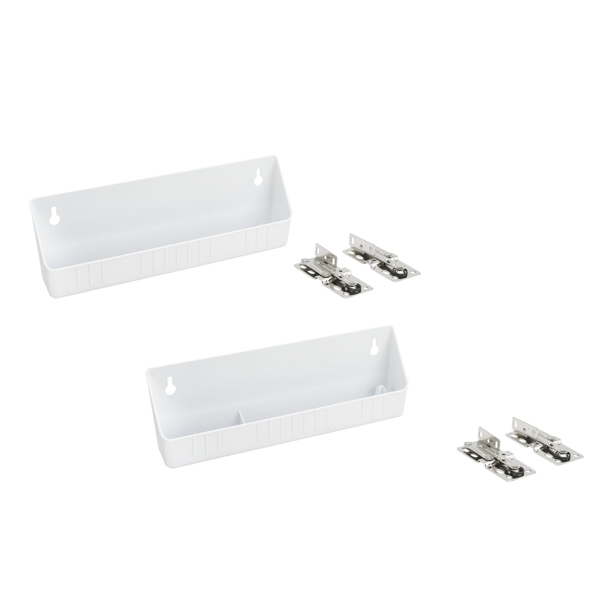 REV-A-SHELF LD-6572 Series Tip-Out Tray LD Deluxe w/ 2 Pair of 45 Degree Hinges for Sink Base